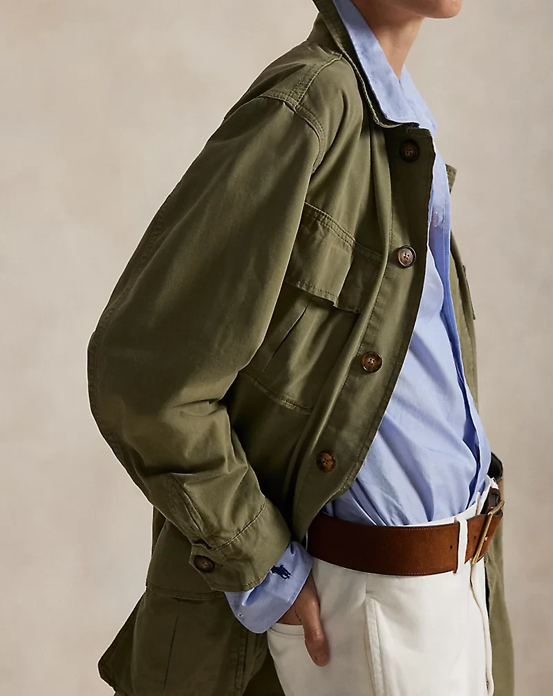 Cotton Canvas Utility Jacket