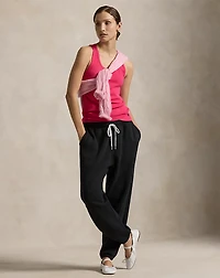 Pink Pony Ribbed Cotton Tank