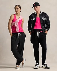 Pink Pony Ribbed Cotton Tank