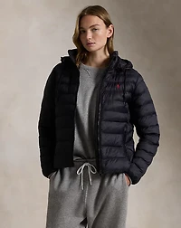 Water-Resistant Packable Hooded Jacket