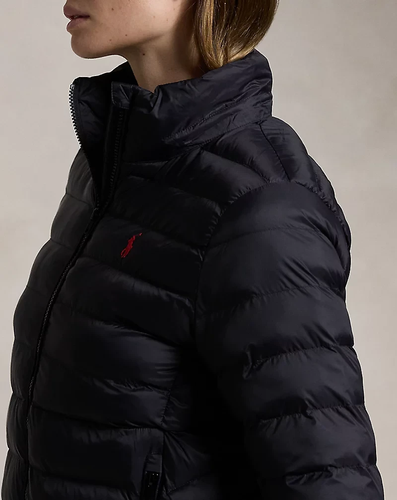 Water-Resistant Packable Hooded Jacket