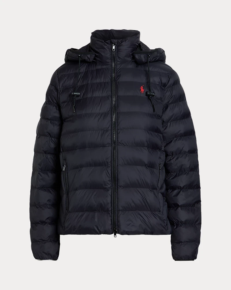 Water-Resistant Packable Hooded Jacket