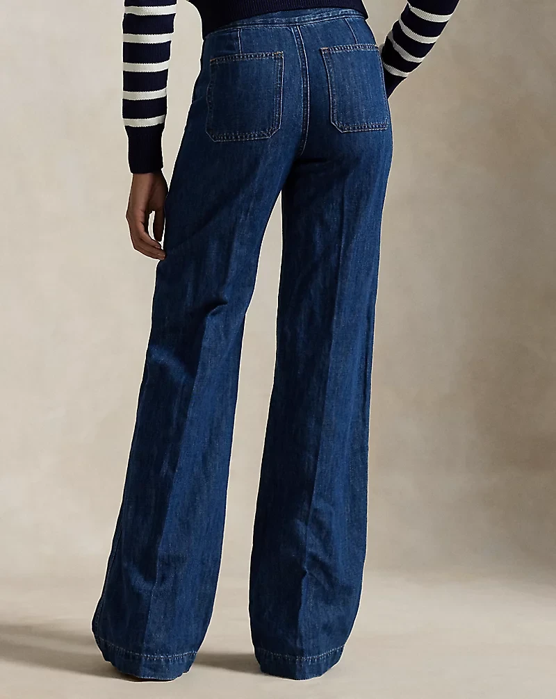 Wide-Leg Flare Jean