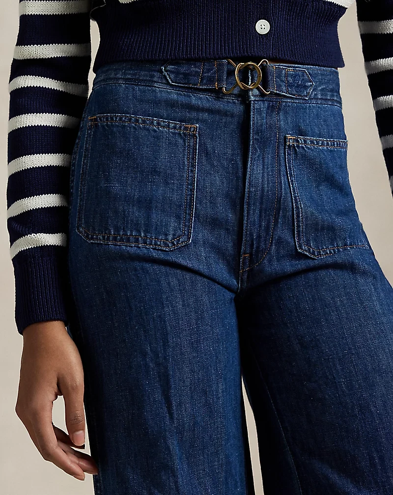 Wide-Leg Flare Jean
