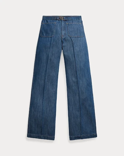 Wide-Leg Flare Jean