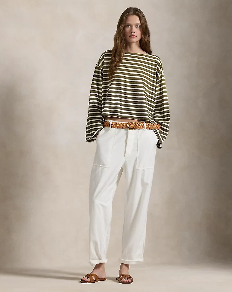 Striped Boatneck Mariner Tee