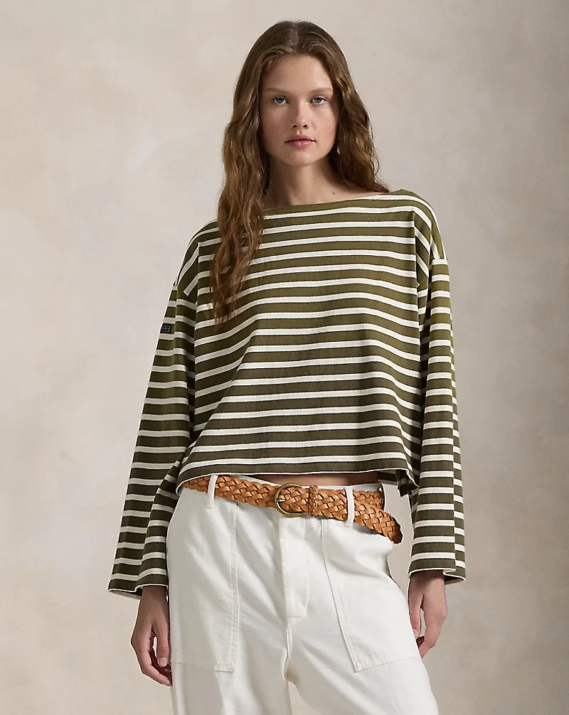 Striped Boatneck Mariner Tee
