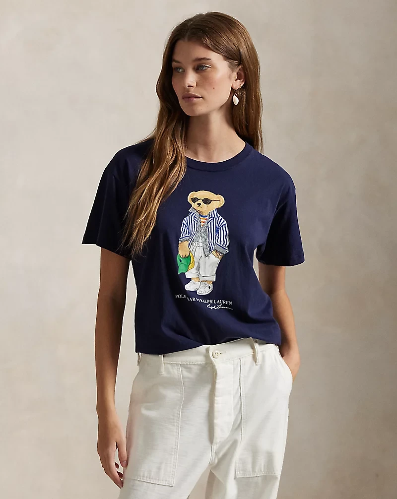 Polo Bear Cotton Jersey Tee