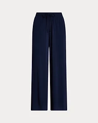 Jersey Wide-Leg Drawstring Pant