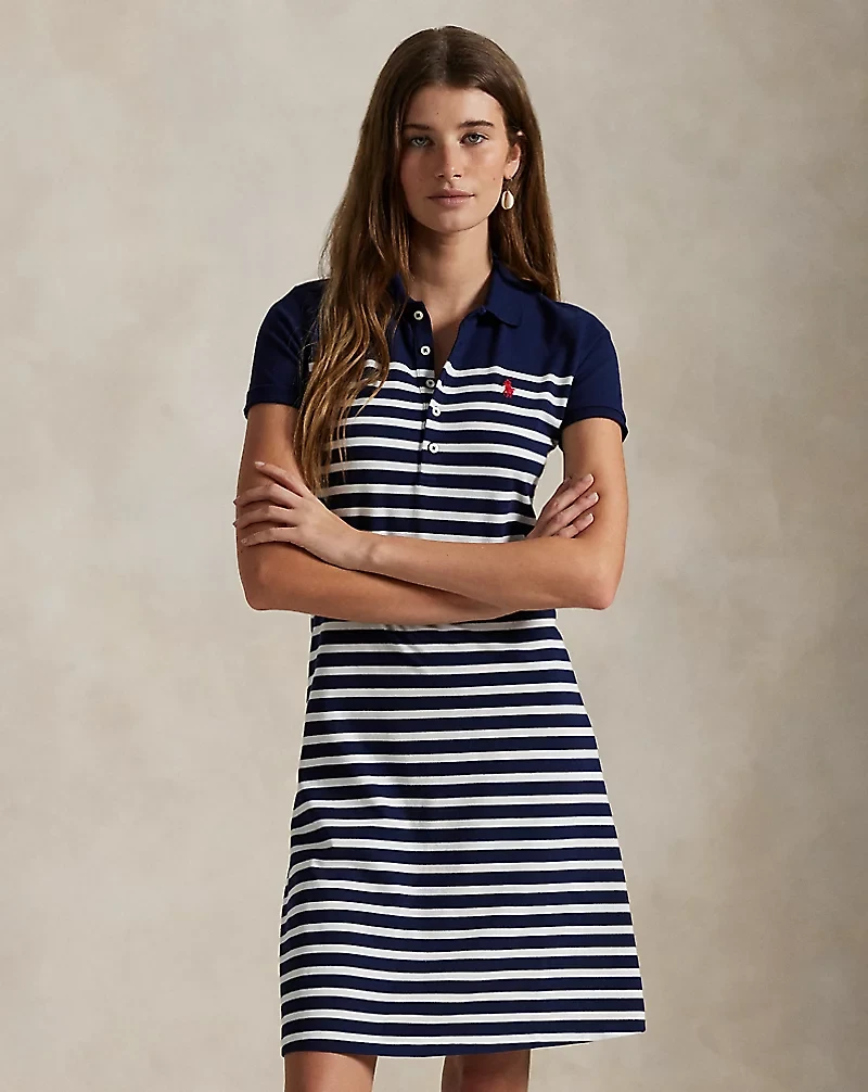 Striped Polo Shirtdress