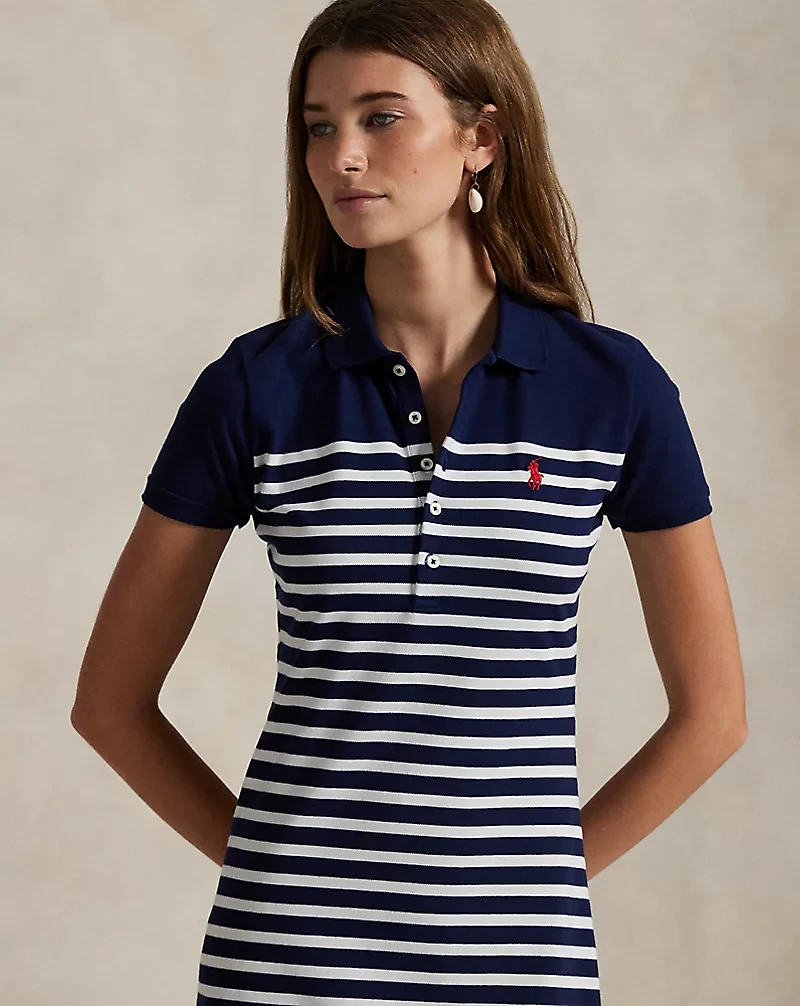Striped Polo Shirtdress