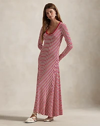 Striped Scoopneck Dress
