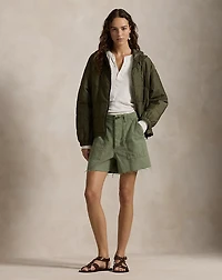 Box-Quilted Hooded Jacket