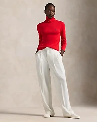 Cotton-Blend Turtleneck