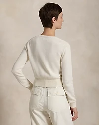 Cotton Crewneck Cardigan
