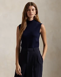 Sleeveless Turtleneck Sweater