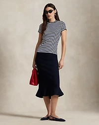 Flared Knit Skirt