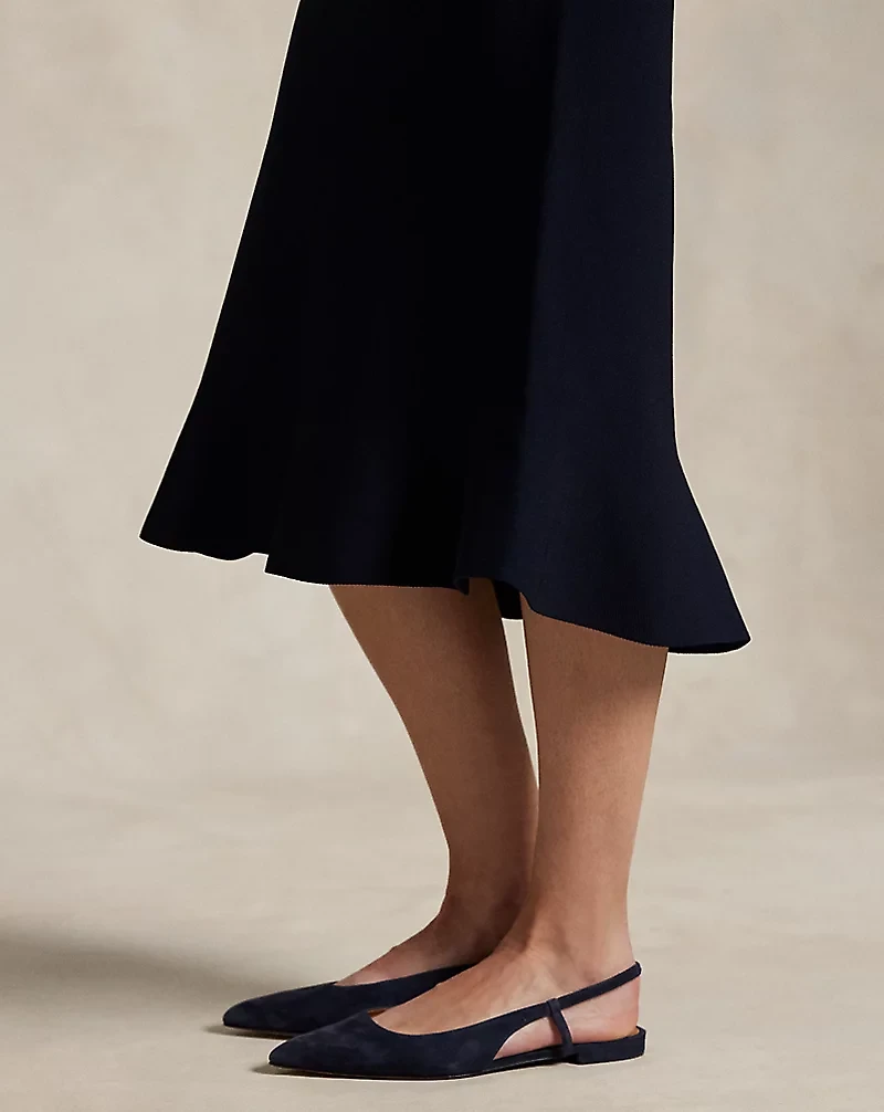 Flared Knit Skirt