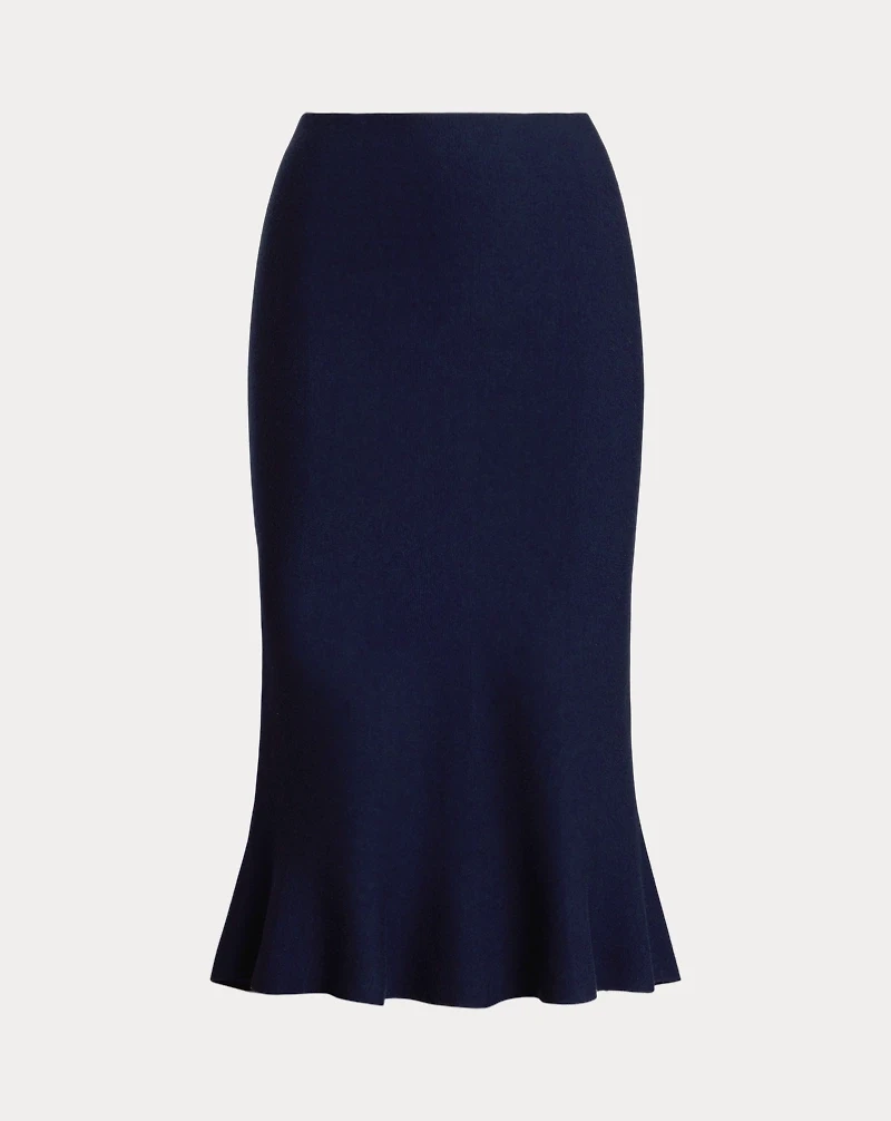 Flared Knit Skirt