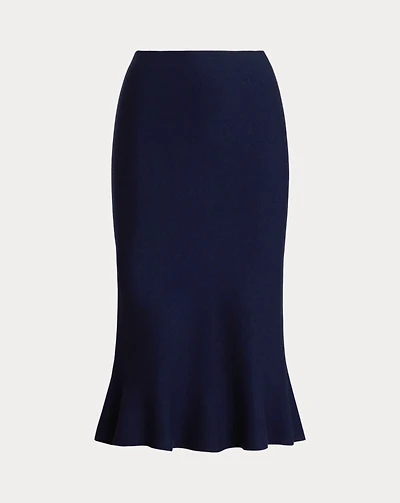 Flared Knit Skirt