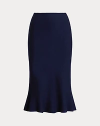 Flared Knit Skirt