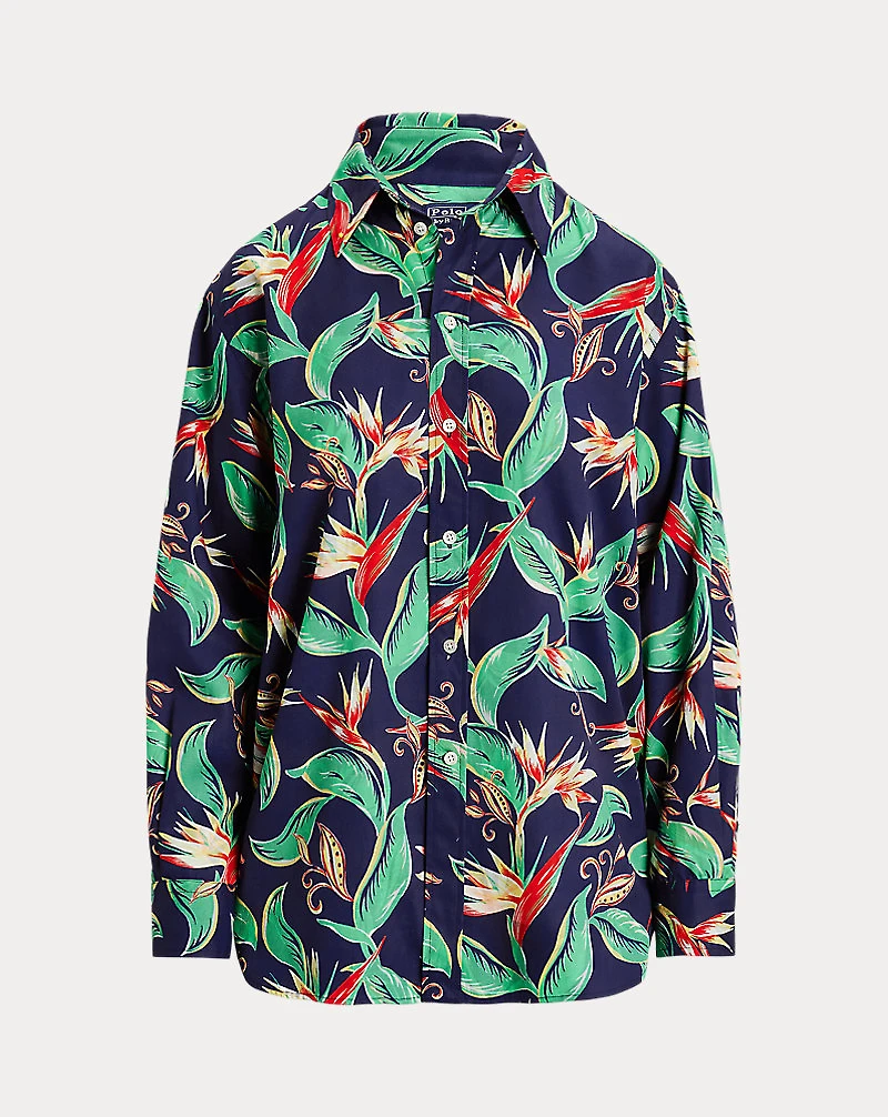 Oversize Fit Floral Shirt