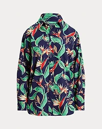 Oversize Fit Floral Shirt