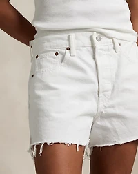 Raw-Hem Denim Short