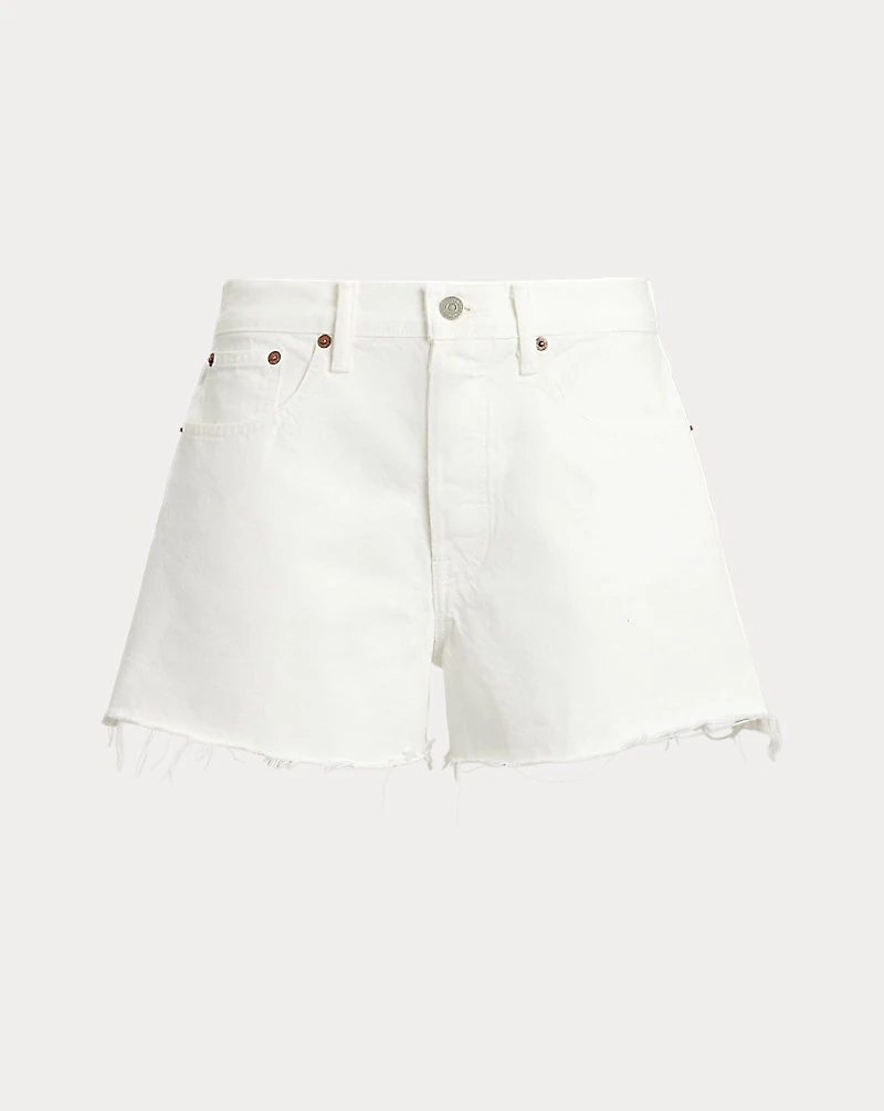 Raw-Hem Denim Short