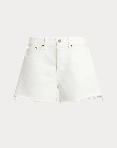 Raw-Hem Denim Short
