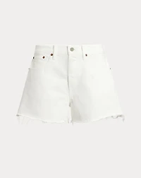Raw-Hem Denim Short