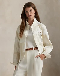 Patchwork Mockneck Jacket