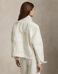 Patchwork Mockneck Jacket