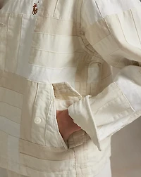 Patchwork Mockneck Jacket