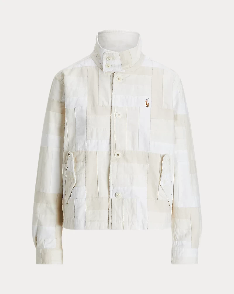 Patchwork Mockneck Jacket