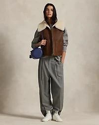 Shearling Full-Zip Vest