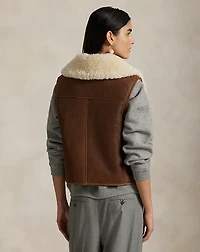 Shearling Full-Zip Vest