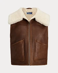 Shearling Full-Zip Vest