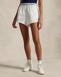 Logo-Waistband Ripstop Short
