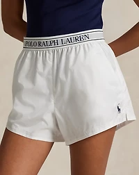 Logo-Waistband Ripstop Short