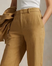 Linen Relaxed Straight Pant