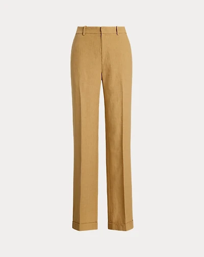 Linen Relaxed Straight Pant
