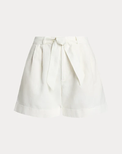Belted Linen Short
