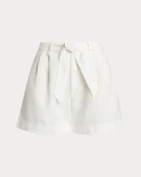 Belted Linen Short
