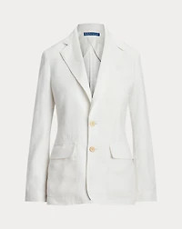 Single-Breasted Linen Blazer