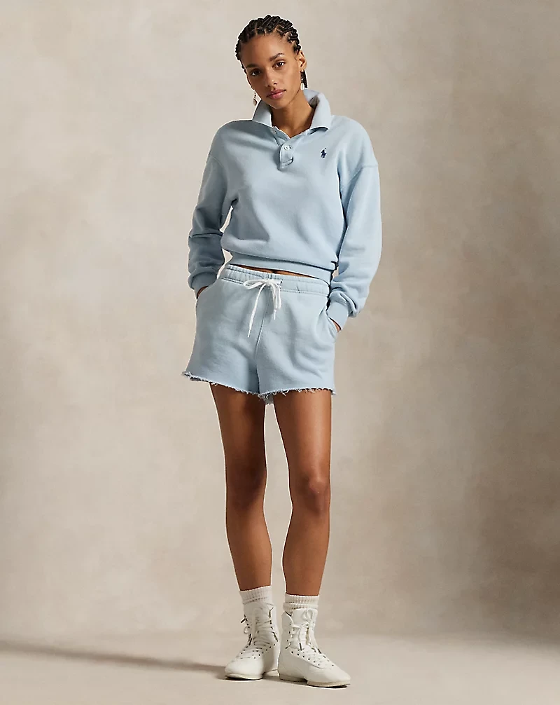 Lightweight Fleece Long-Sleeve Polo