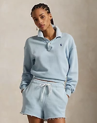 Lightweight Fleece Long-Sleeve Polo