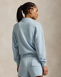 Lightweight Fleece Long-Sleeve Polo