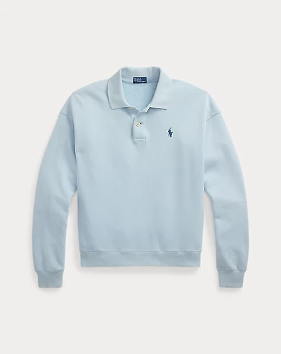 Lightweight Fleece Long-Sleeve Polo