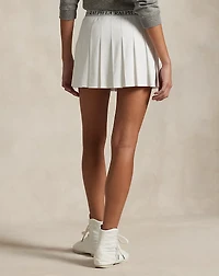 Piqué Mesh Pleated Skort